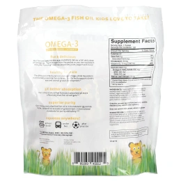 Coromega, омега-3 кислоты для детей, с тропическим апельсином и витамином D, 120 одноразовых порционных пакетиков