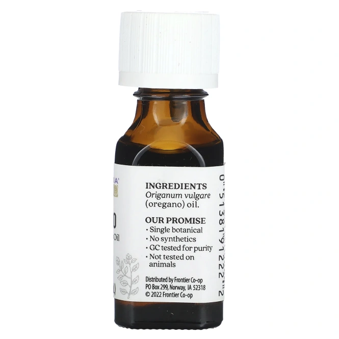 Aura Cacia, чистое эфирное масло, орегано, 15 мл (0,5 жидк. унции)