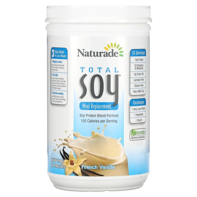 Naturade, Total Soy Meal Replacement, French Vanilla, 17.88 oz (507 g)