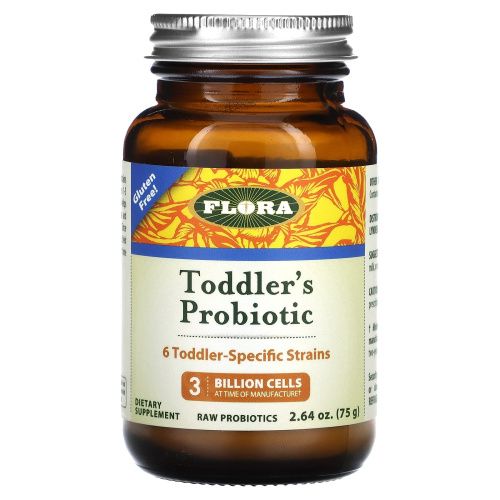 Flora, Пробиотик для детей 1-3 лет, 2,64 унц. (75 г) (Ice)