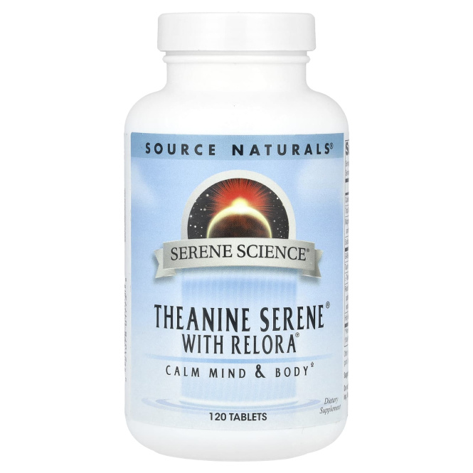 Source Naturals, Theanine Serene с Relora 120 таблеток