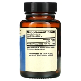 Dr. Mercola, йод, 1500 мг, 30 капсул (1500 мг в 1 капсуле)