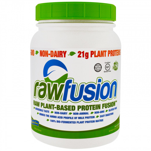 RawFusion, Гибридный протеин растительного происхождения, стручок ванили, 32.6 унции (927 г)