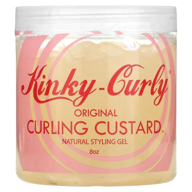 Kinky-Curly, Original Curling Custard, натуральный гель для укладки волос, 8 унций