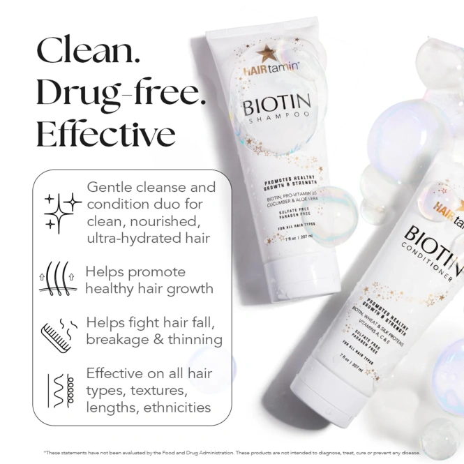 HAIRtamin, Биотиновый шампунь, растительная смесь, 207 мл (7 жидк. Унций)