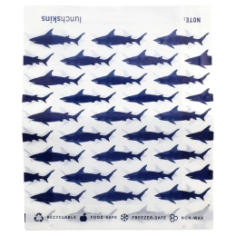 Lunchskins, бумажные пакеты для сэндвичей, акула, 50 шт.
