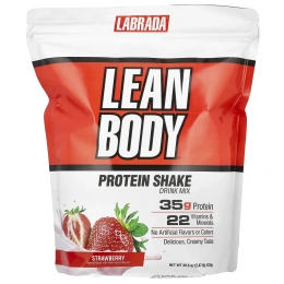 Labrada Nutrition, Стройное тело, замена еды, клубника, 2,47 фунта (1120 г)