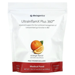 Metagenics, UltralnflamX Plus 360 °, специальное питание, апельсин, 658 г (23,21 унции)