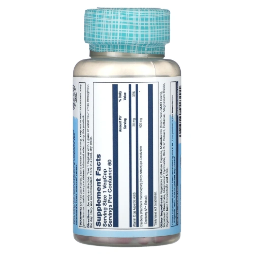 Solaray, CranActin, 400 мг, 60 вегетарианских капсул