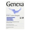 Genexa, Calm Keeper для детей, от 3 лет, органическое успокоение и расслабление, аромат ванили и лаванды, 60 жевательных таблеток