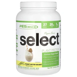 PEScience, Vegan Series, Select Protein, вкус арахисового масла, 837 г (29,5 унции)
