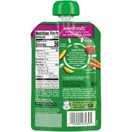 Gerber, Основное питание, Органическое детское пюре из моркови, яблок и манго, 3,5 унции (99 г)