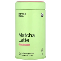 Morning Made, латте с матча, клубничная смесь, 240 г (8,46 унции)