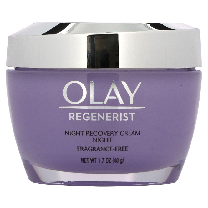 Olay, Regenerist, ночной восстанавливающий крем, без отдушек, 48 г (1,7 унции)