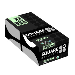 Square Organics, Органический протеиновый батончик, хрустящий, покрытый шоколадом, 12 батончиков, 1,7 унции (48 г) каждый