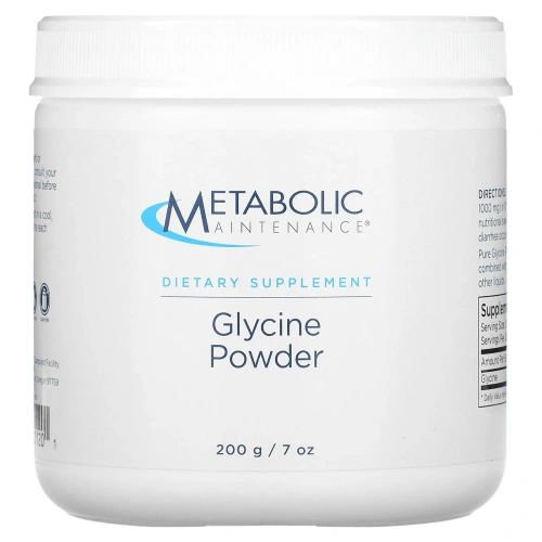 Metabolic Maintenance, Глицин в порошке, 200 г (7 унций)