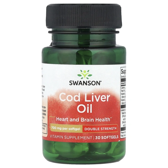 Swanson, жир печени трески, 30 капсул