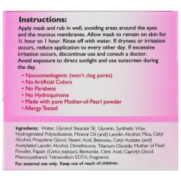 De La Cruz, Madre Perla, осветляющая маска для кожи, 4 унции (114 г)