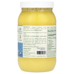 Pure Indian Foods, органическое масло гхи коровьего откорма, 425 г (15 унций)