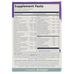 Vitalah, Oxylent, Multivitamin Supplement Drink, Sparkling Blackberry Pomegranate, 30 Packets, 0.23 oz (6.4 g) Each
