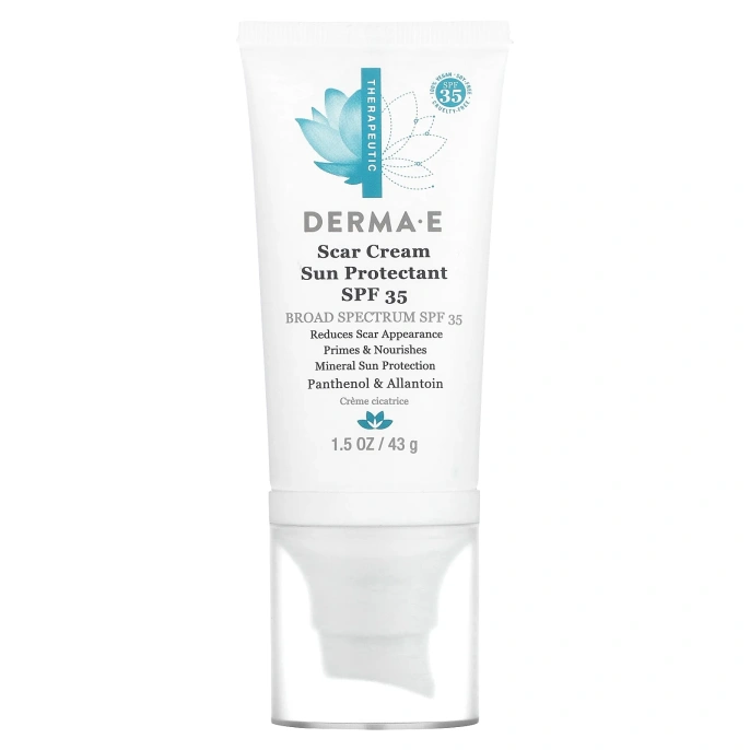 Derma E, Крем от шрамов Солнцезащитный SPF 35 1,5 унции