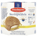 Daelmans, Stroopwafels, мед, 8 вафель, 230 г (8,11 унции)
