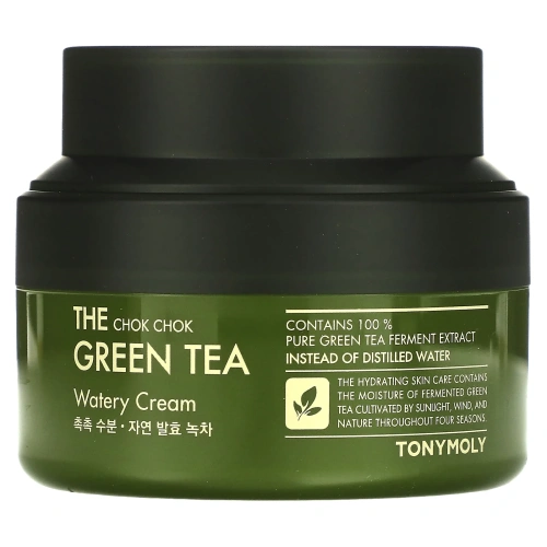 Tony Moly, The Chok Chok Green Tea, Watery Cream, 60 ml