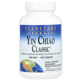 Planetary Herbals, Yin Chiao Classic, 450 мг, 120 таблеток