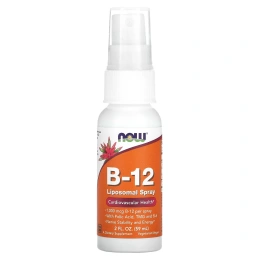 Now Foods, Липосомный спрей с B-12, 1000 мкг, 2 жидк. унц. (59 мл)