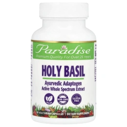 Paradise Herbs, Базилик священный, 60 вегетарианских капсул