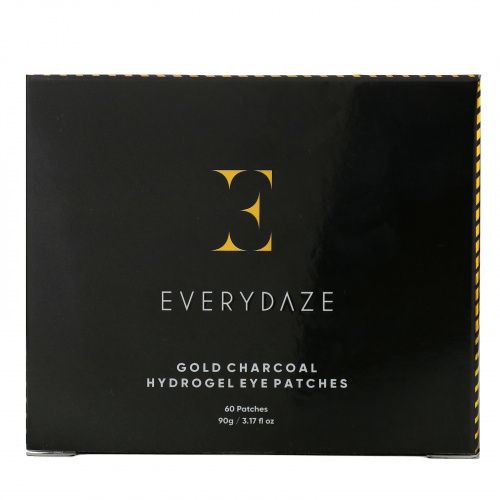 Everydaze, Gold Charcoal, Hydrogel Eye Patches, Anti-Aging, 60 Patches, 3.17 fl oz (90 g)