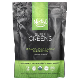 Nested Naturals, Super Greens, оригинальный, 240 г (8,5 унции)