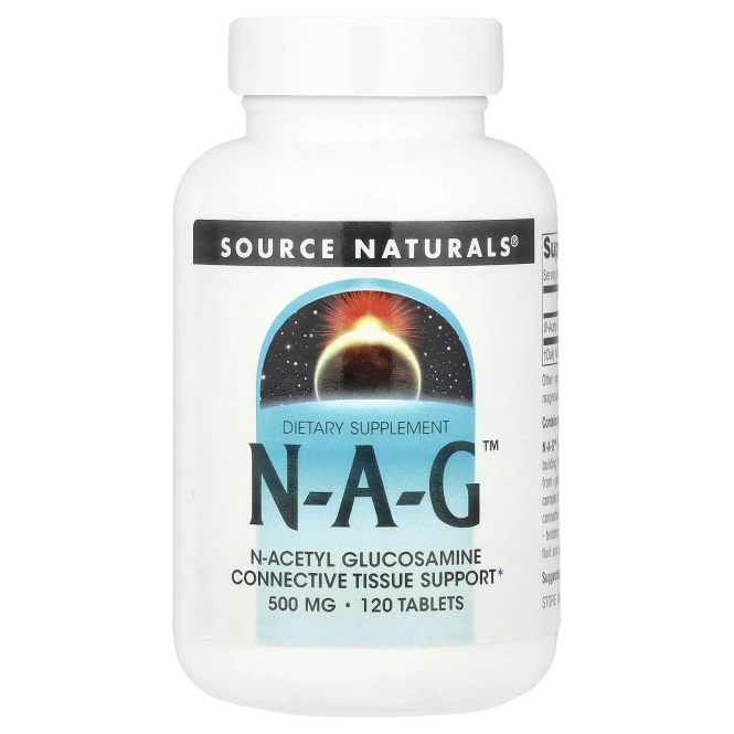 Source Naturals, N-A-G, 500 мг, 120 таблеток