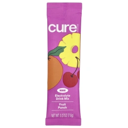 Cure Hydration, Kids, смесь для напитков с электролитами, фруктовый пунш, 6 пакетиков по 7,6 г (0,27 унции)