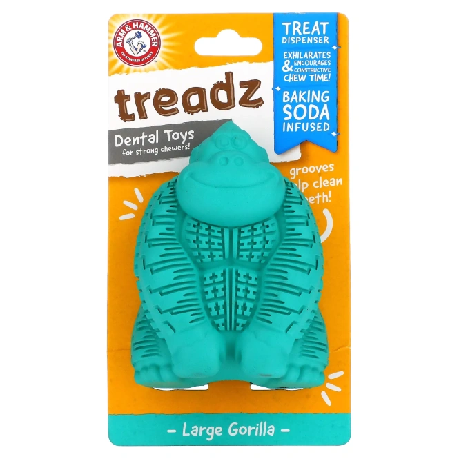 Arm & Hammer, Treadz, игрушки для сильного жевания, большая горилла