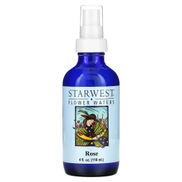 Starwest Botanicals, Цветочная вода, роза, 4 жидких унции (118 мл)
