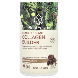 PlantFusion, Комплексная добавка с растительным коллагеном, со вкусом шоколада, 324 г