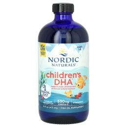 ДГК Nordic Naturals children's DHA со вкусом клубники, 16 жидких унций (473 мл)