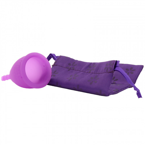 Lunette, Менструальный колпачок многоразового использования, модель 1, для легких и нормальных выделений, фиолетовый, 1 штука