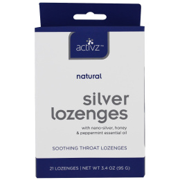 Activz, Пастилки с натуральным серебром, 21 пастилка, 3,4 унции (95 г)