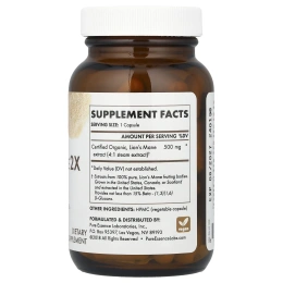 Pure Essence, MyPure ™, Lion's Mane 2X, двойная сила действия, 60 растительных капсул