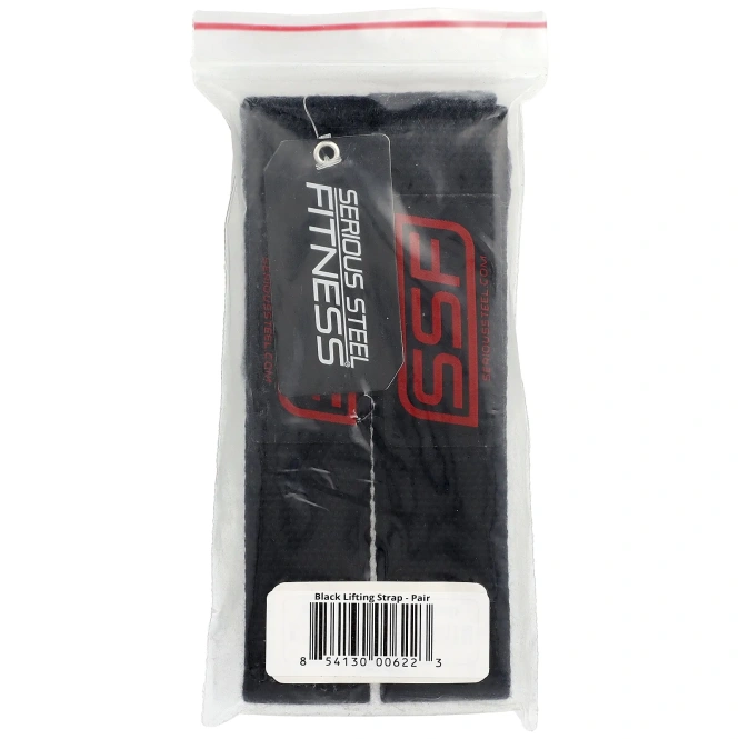 Serious Steel Fitness, Черный подъемный ремень, 1 пара