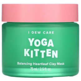 I Dew Care, Yoga Kitten, глиняная маска с баданом для восстановления баланса кожи, 75 мл (2,53 жидк. унции)