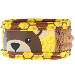 Para'kito, Браслет с репеллентом от комаров + 2 пеллеты, для детей, бурый медведь, 3 шт. в комплекте