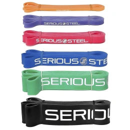 Serious Steel Fitness, 32-дюймовый эспандер, полный набор, набор из 6 предметов