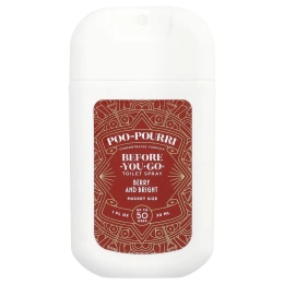 Poo-Pourri, спрей для туалета Before-You-Go®, компактный спрей, Berry and Bright, 30 мл