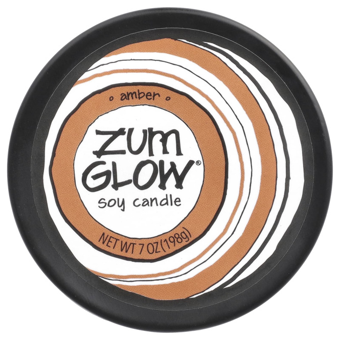 ZUM, Zum Glow, соевые свечи, янтарь, 198 г (7 унций)