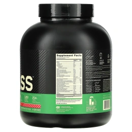 Optimum Nutrition, Порошок Serious Mass с высоким содержанием белка для набора веса, со вкусом клубники, 2,72 кг
