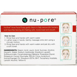 Nu-Pore, Мыло для лица, для кожи, склонной к акне, 3,5 унц. (100 г)
