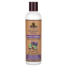 Okay Pure Naturals, Черное ямайское касторовое масло, несмываемый кондиционер, лаванда, 237 мл (8 жидк. унц.)